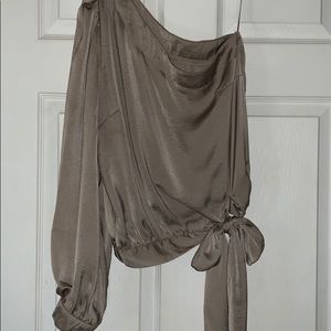 Glam one shoulder blouse. Size M